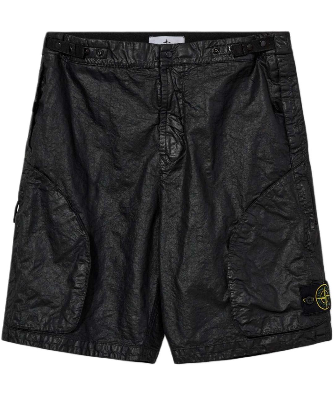 STONE ISLAND Черные шорты, фото 1