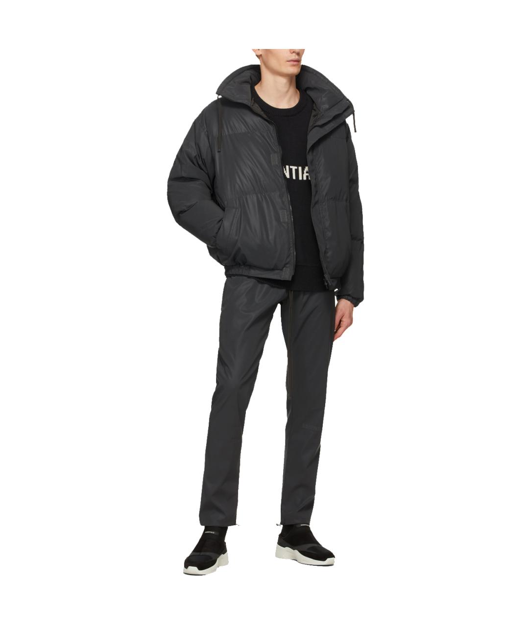 FEAR OF GOD ESSENTIALS Черный пуховик, фото 3