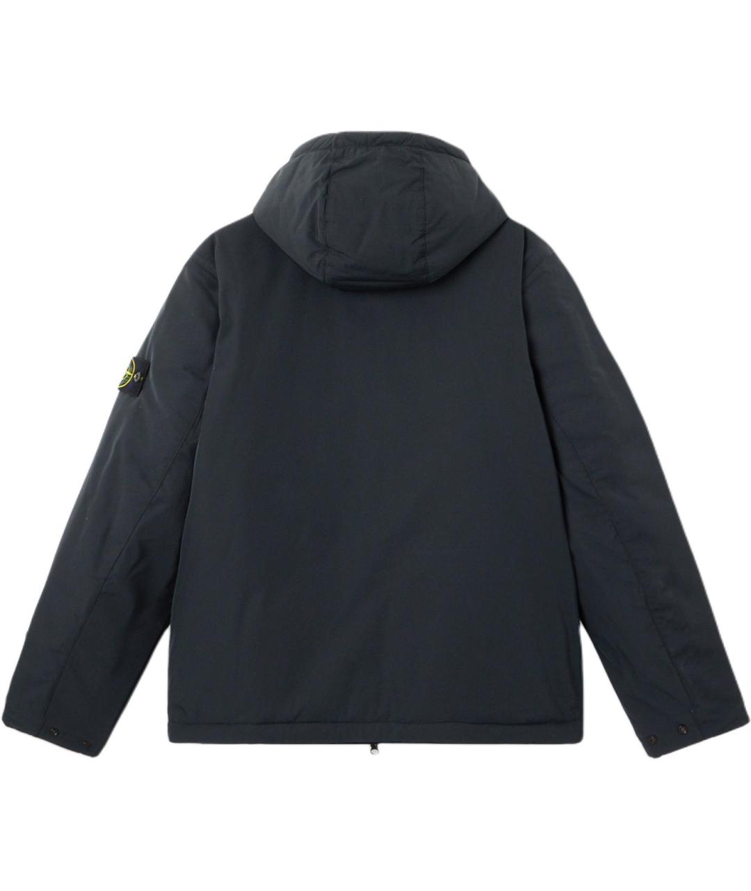 STONE ISLAND Черный пуховик, фото 2