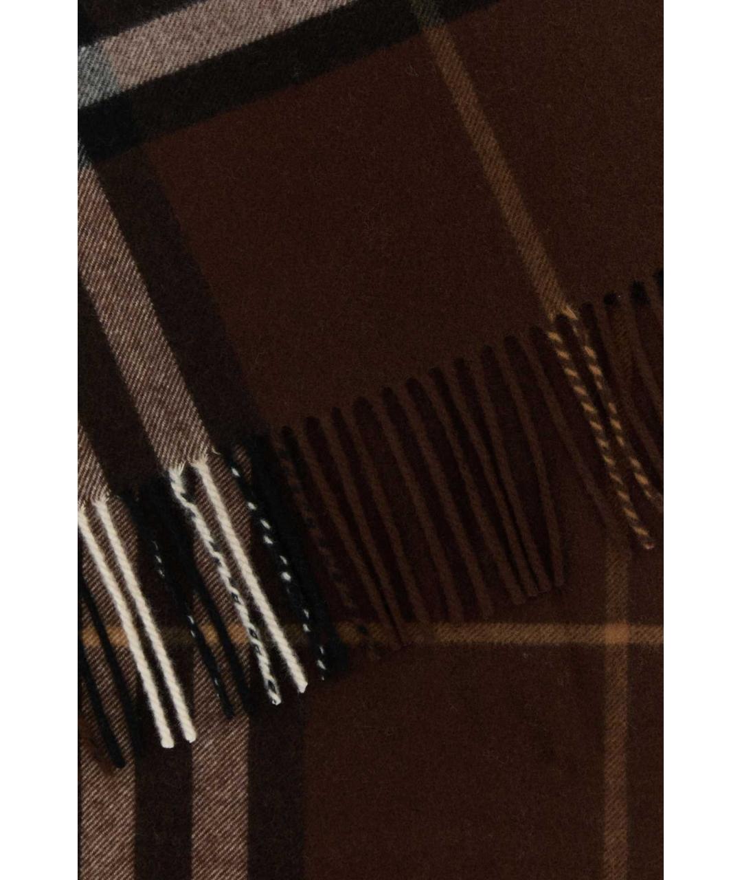 BURBERRY Горчичный кашемировый шарф, фото 1