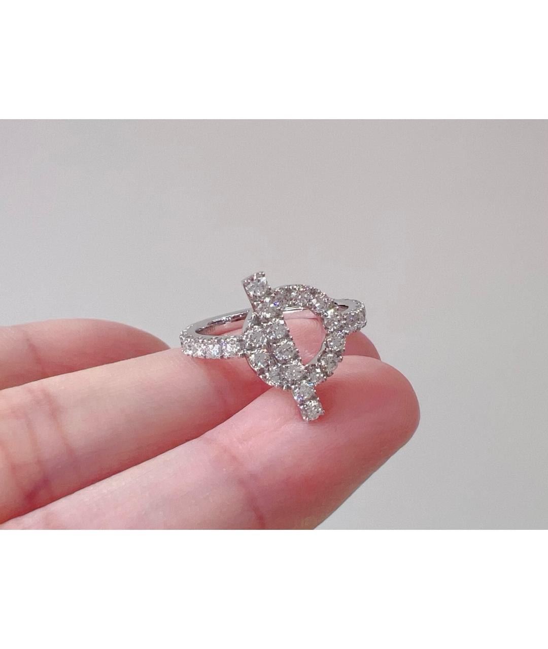 HERMES Серебряное кольцо из белого золота, фото 5