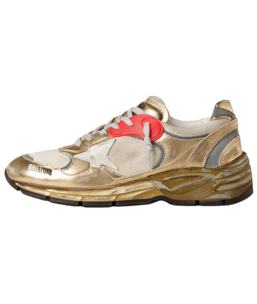 GOLDEN GOOSE DELUXE BRAND Золотые кроссовки, фото 2