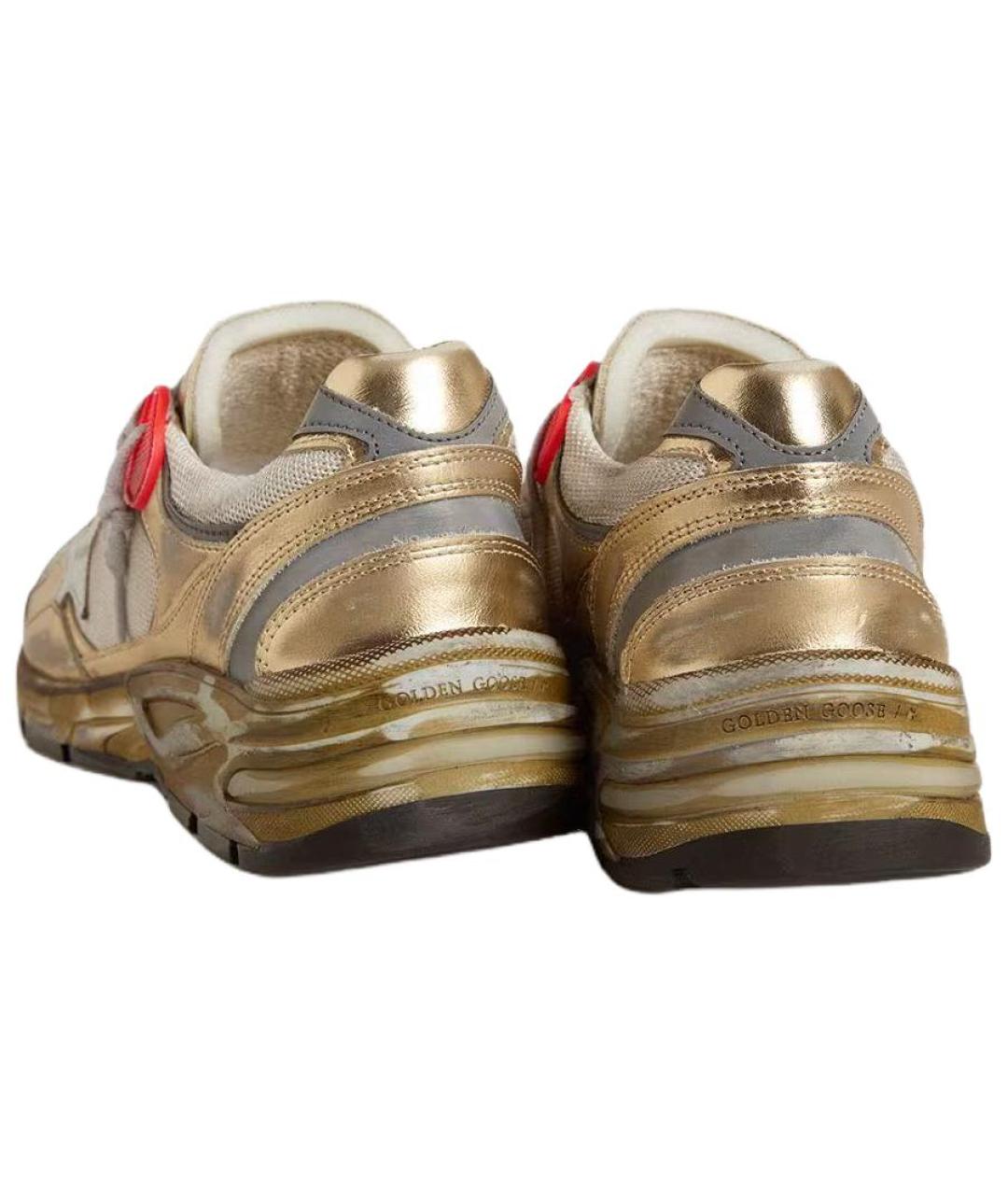 GOLDEN GOOSE DELUXE BRAND Золотые кроссовки, фото 4