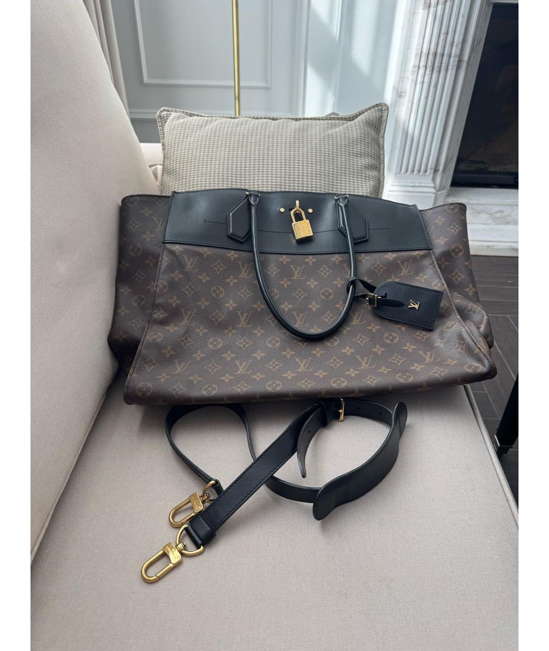 LOUIS VUITTON Кожаная дорожная/спортивная сумка, фото 3