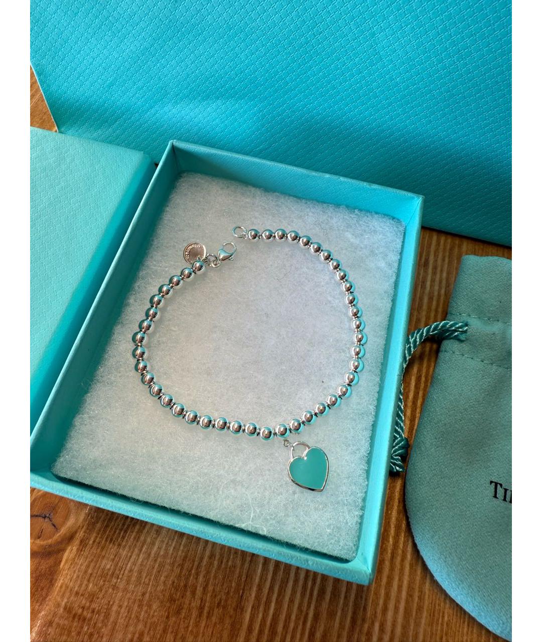 TIFFANY&CO Серебрянный серебряный браслет, фото 3