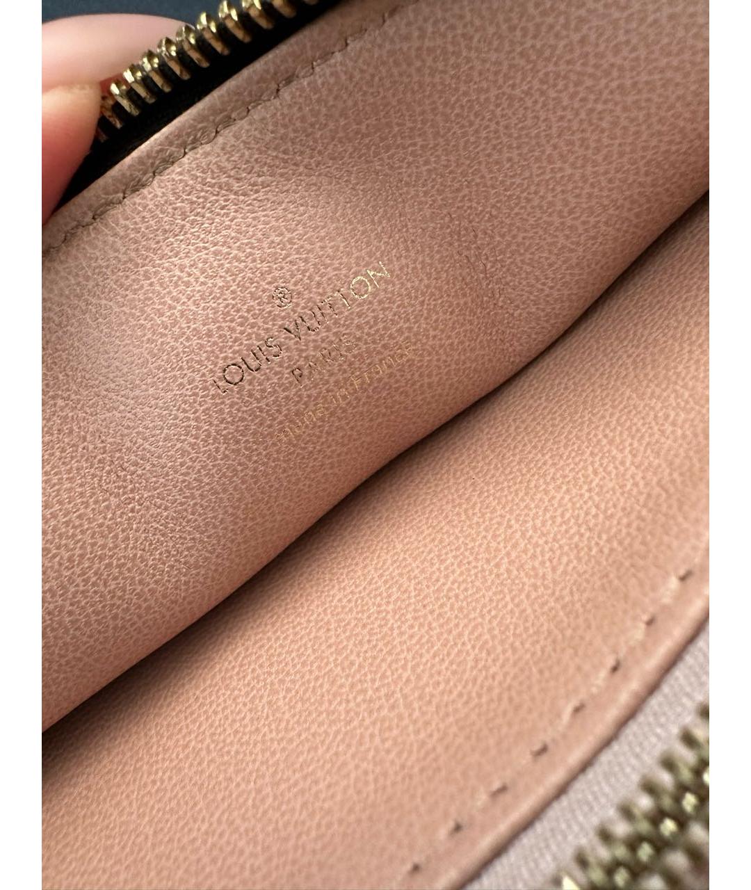 LOUIS VUITTON Черная кожаная сумка через плечо, фото 2