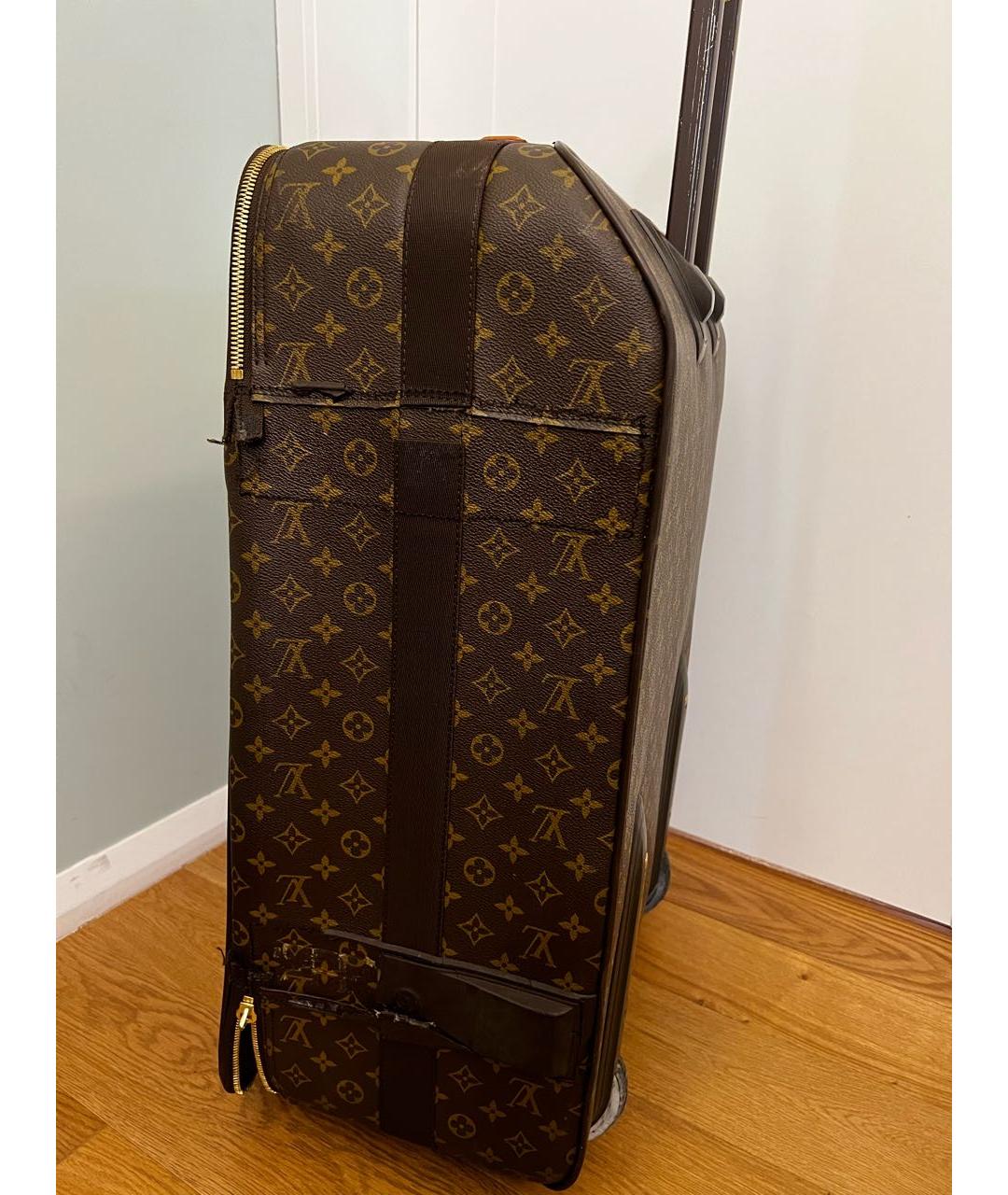 LOUIS VUITTON Коричневый чемодан, фото 3
