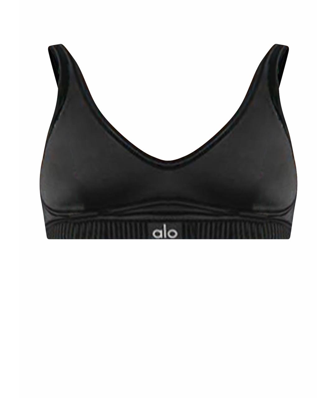 ALO YOGA Черная майка, фото 1