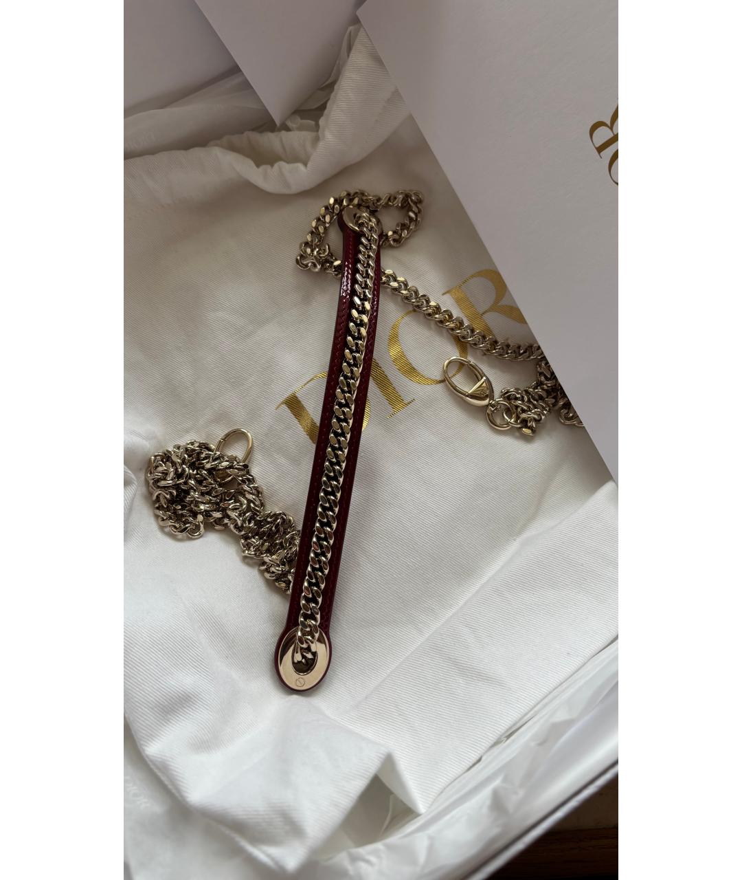 CHRISTIAN DIOR Красная сумка с короткими ручками из лакированной кожи, фото 6