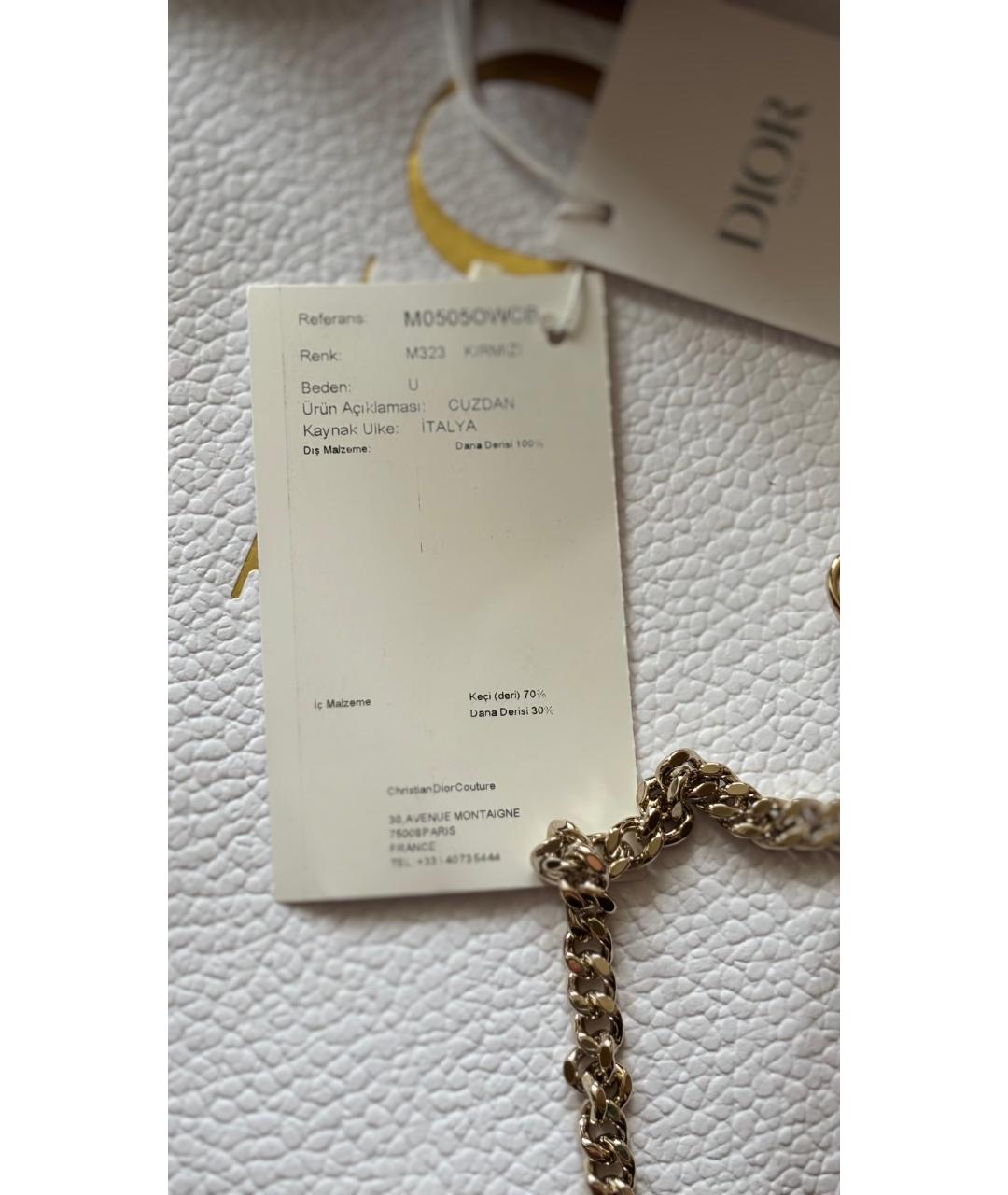 CHRISTIAN DIOR Красная сумка с короткими ручками из лакированной кожи, фото 9