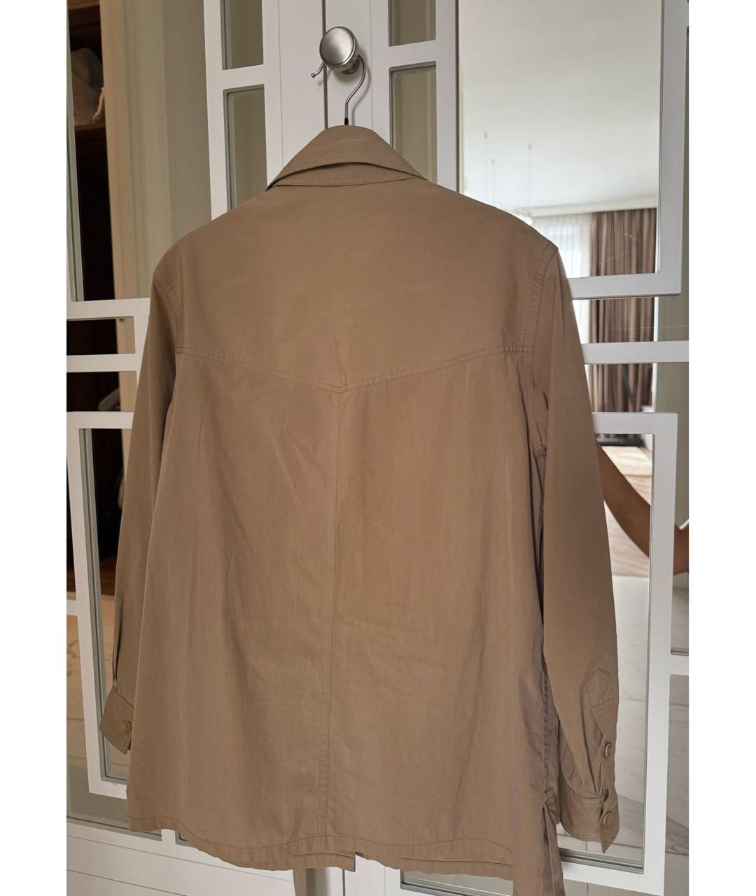 LORO PIANA Бежевая хлопковая рубашка, фото 2