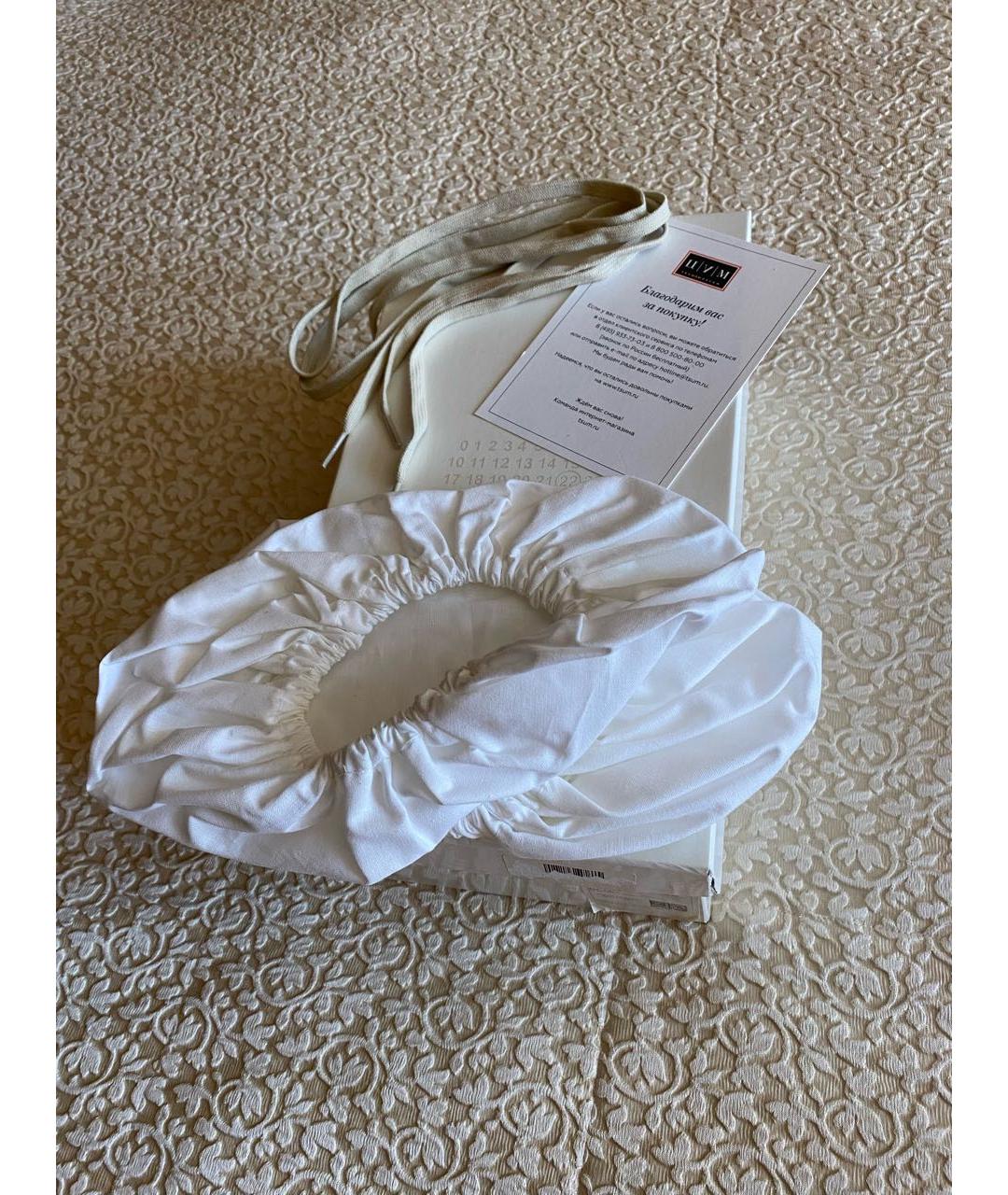 MAISON MARGIELA Бежевые кожаные кеды, фото 5