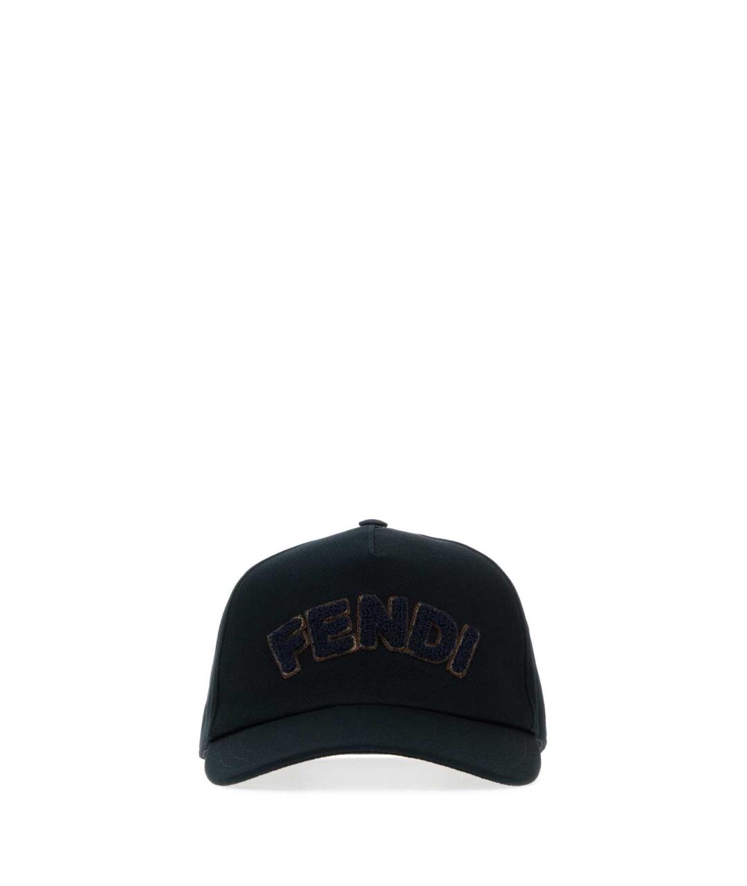 FENDI Темно-синяя хлопковая кепка/бейсболка, фото 1