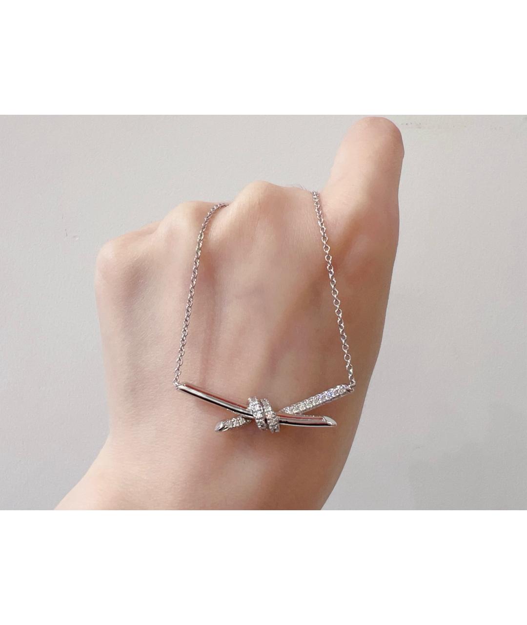 TIFFANY&CO Серебряное колье из белого золота, фото 2