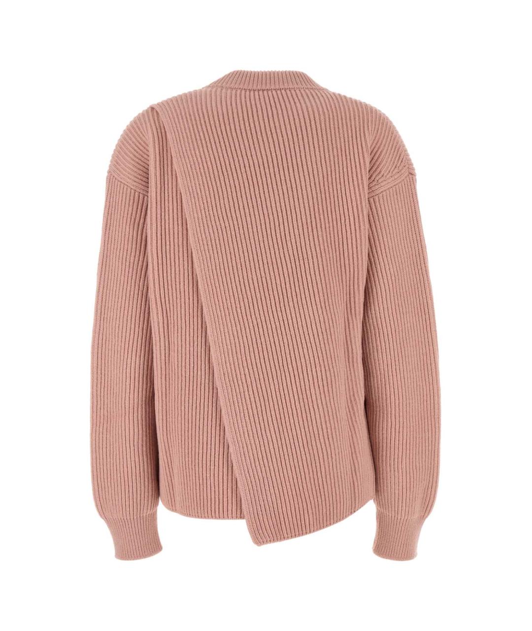 JIL SANDER Розовый шерстяной джемпер / свитер, фото 2