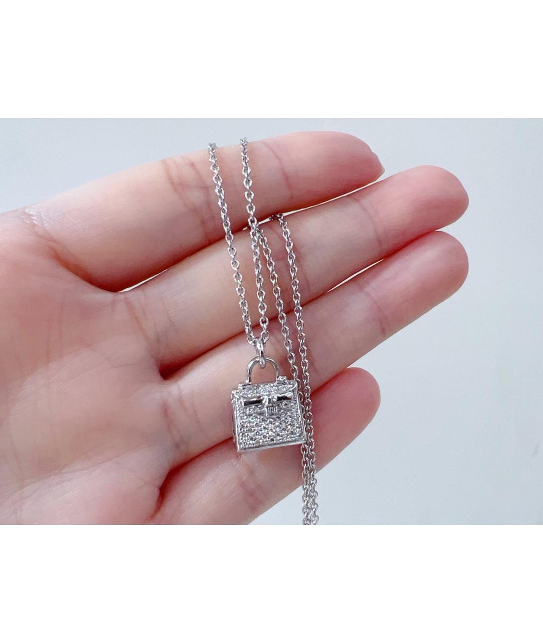 HERMES Колье из белого золота, фото 6