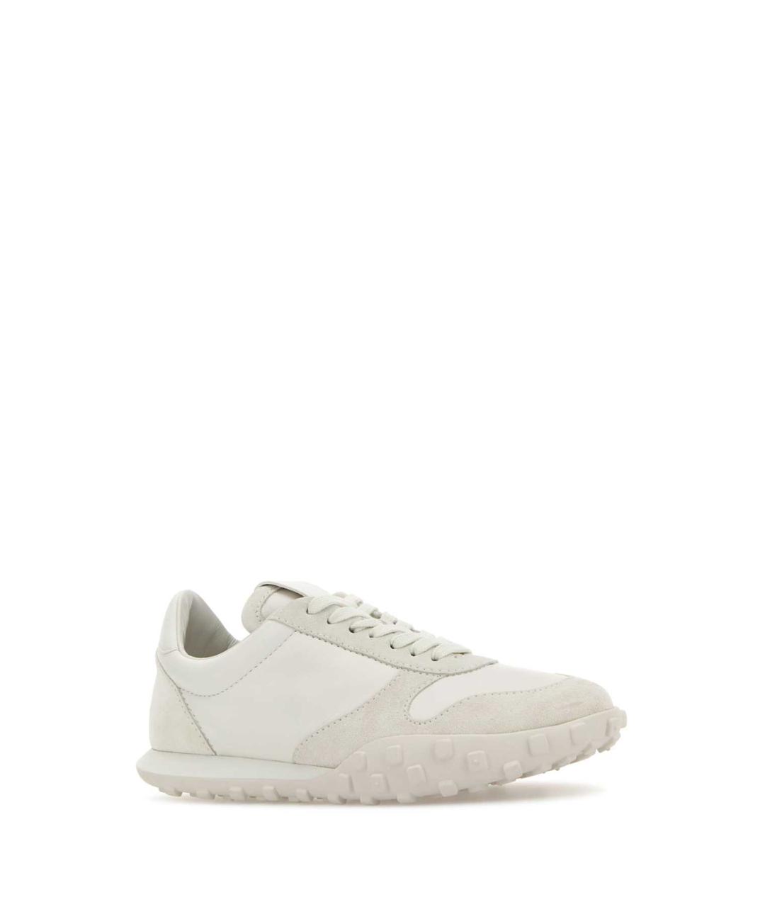 JIL SANDER Белые кожаные кроссовки, фото 2