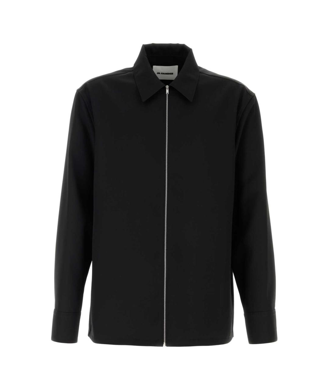 JIL SANDER Черная шерстяная куртка, фото 1