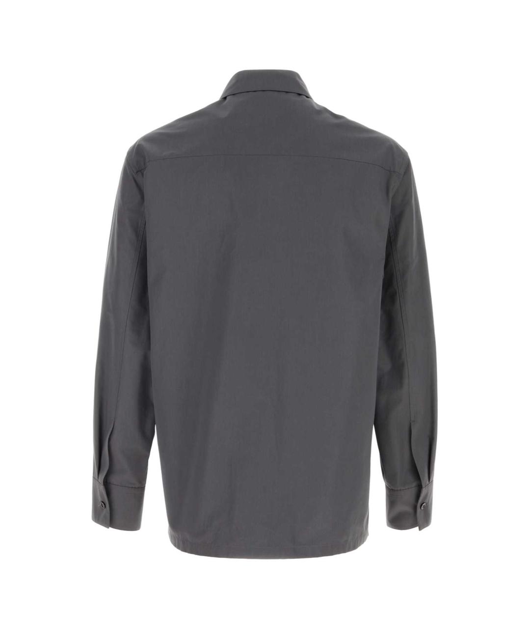 JIL SANDER Серая хлопковая куртка, фото 2