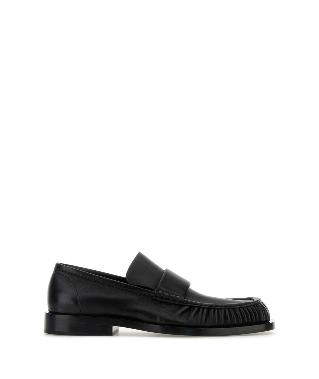 JIL SANDER Черные кожаные лоферы, фото 1