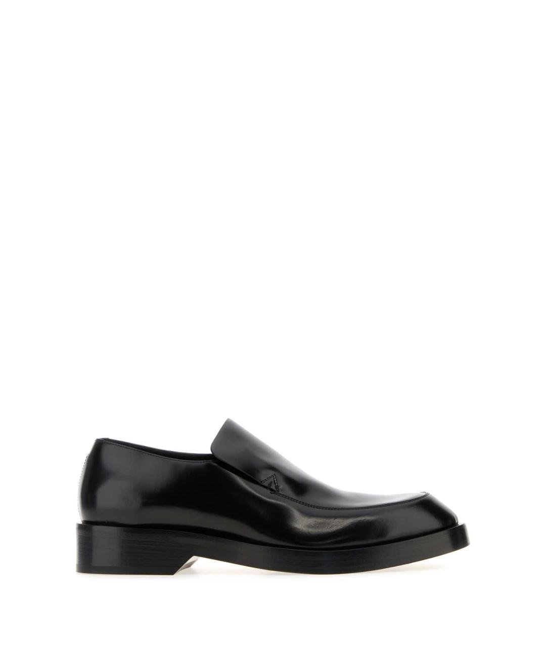 JIL SANDER Черные кожаные лоферы, фото 1