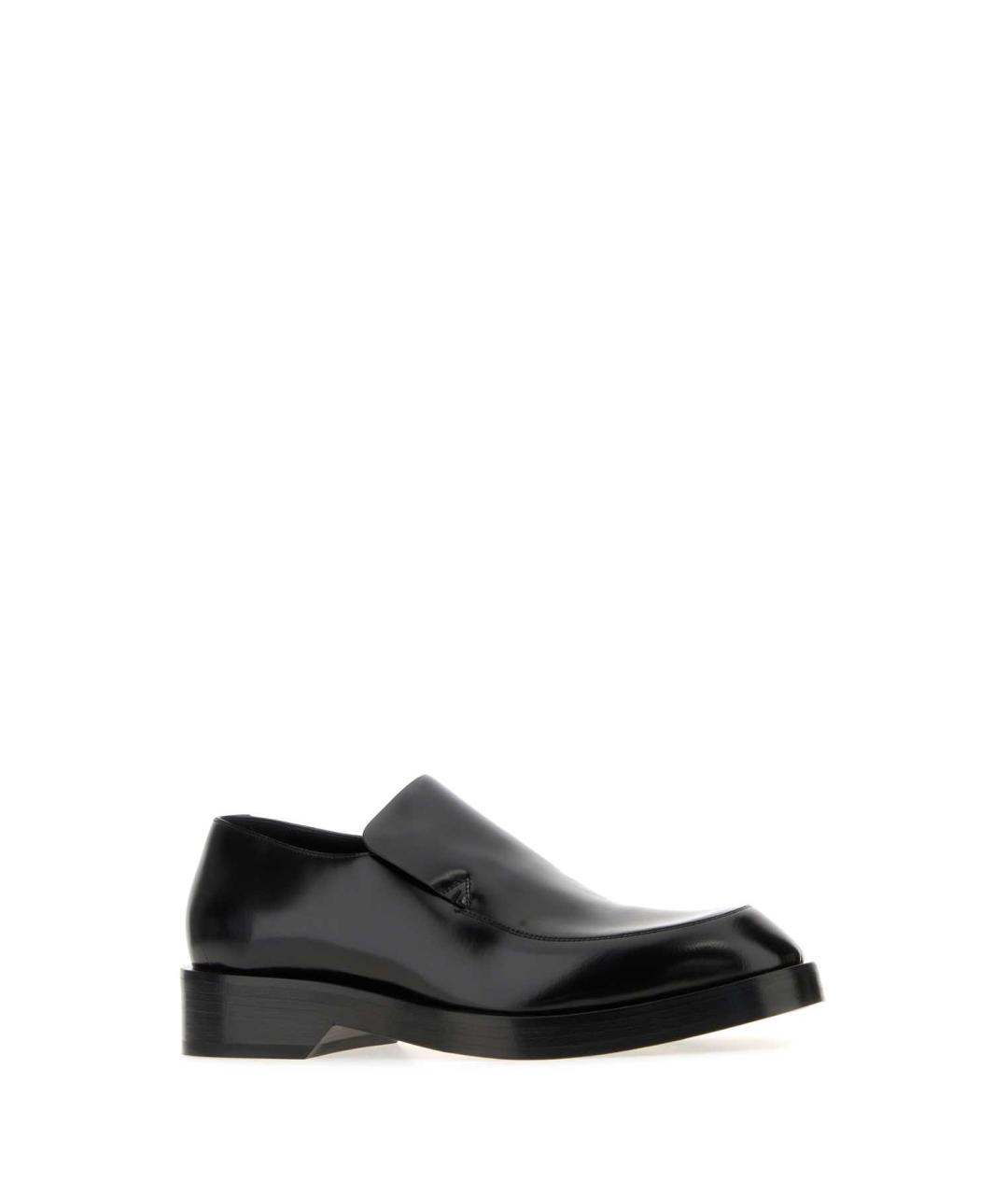 JIL SANDER Черные кожаные лоферы, фото 2
