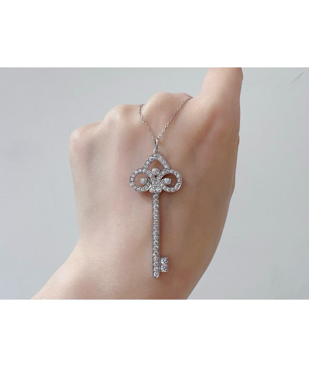 TIFFANY&CO Серебряное платиновое колье, фото 4