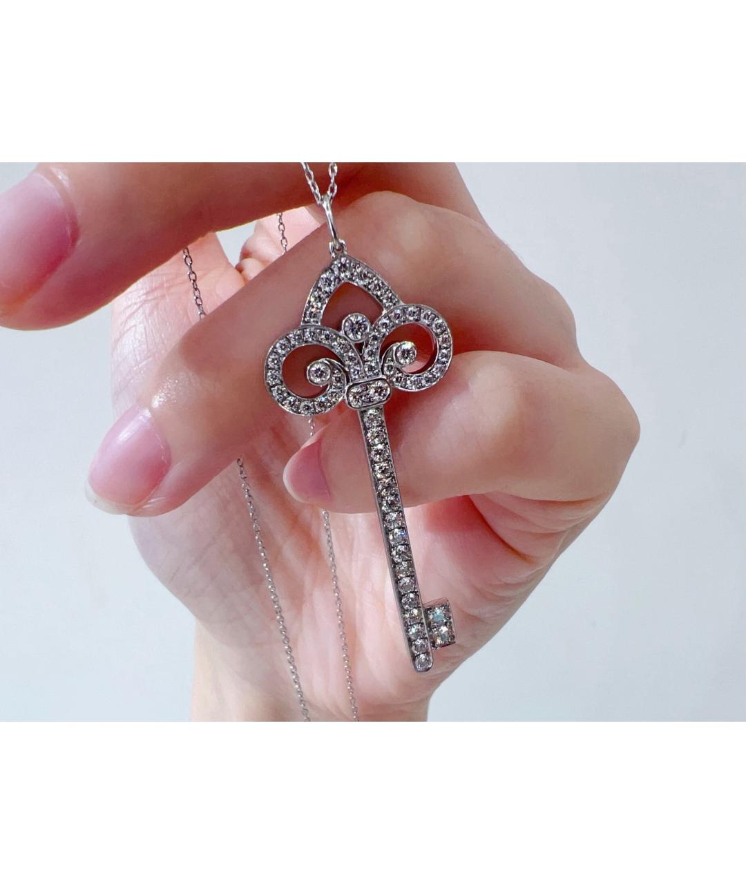TIFFANY&CO Серебряное платиновое колье, фото 6
