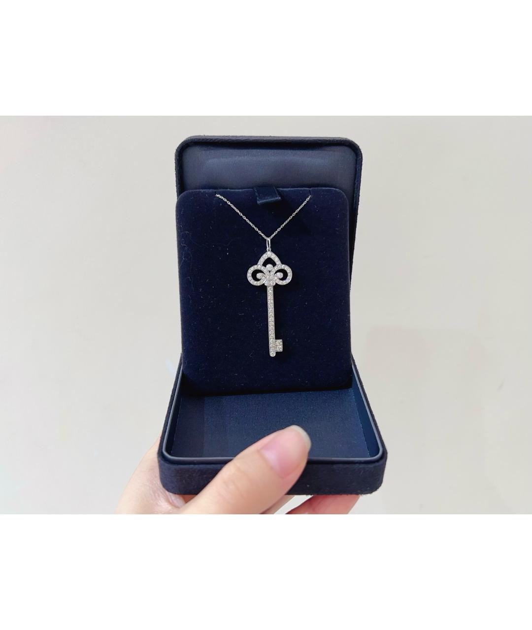 TIFFANY&CO Серебряное платиновое колье, фото 3