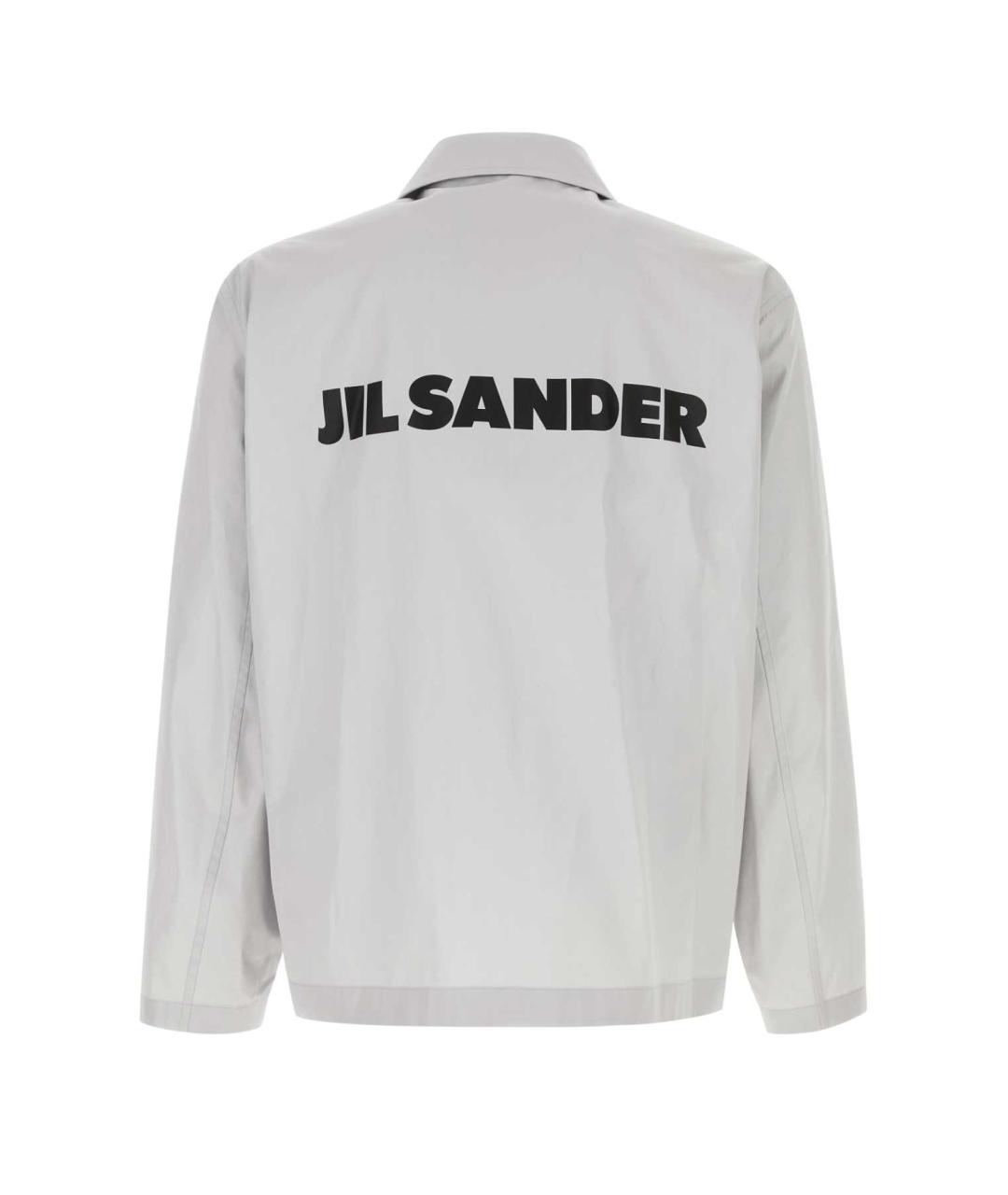 JIL SANDER Серая хлопковая куртка, фото 2