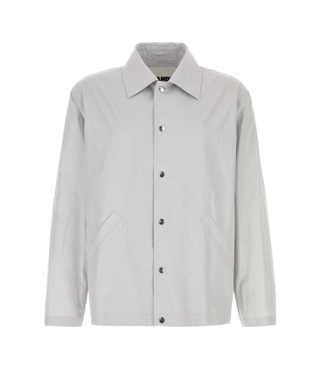 JIL SANDER Серая хлопковая куртка, фото 1