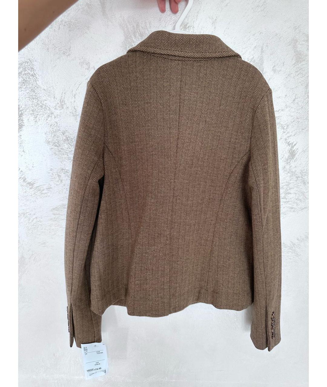 POLO RALPH LAUREN Коричневый хлопковый жакет / жилет, фото 2