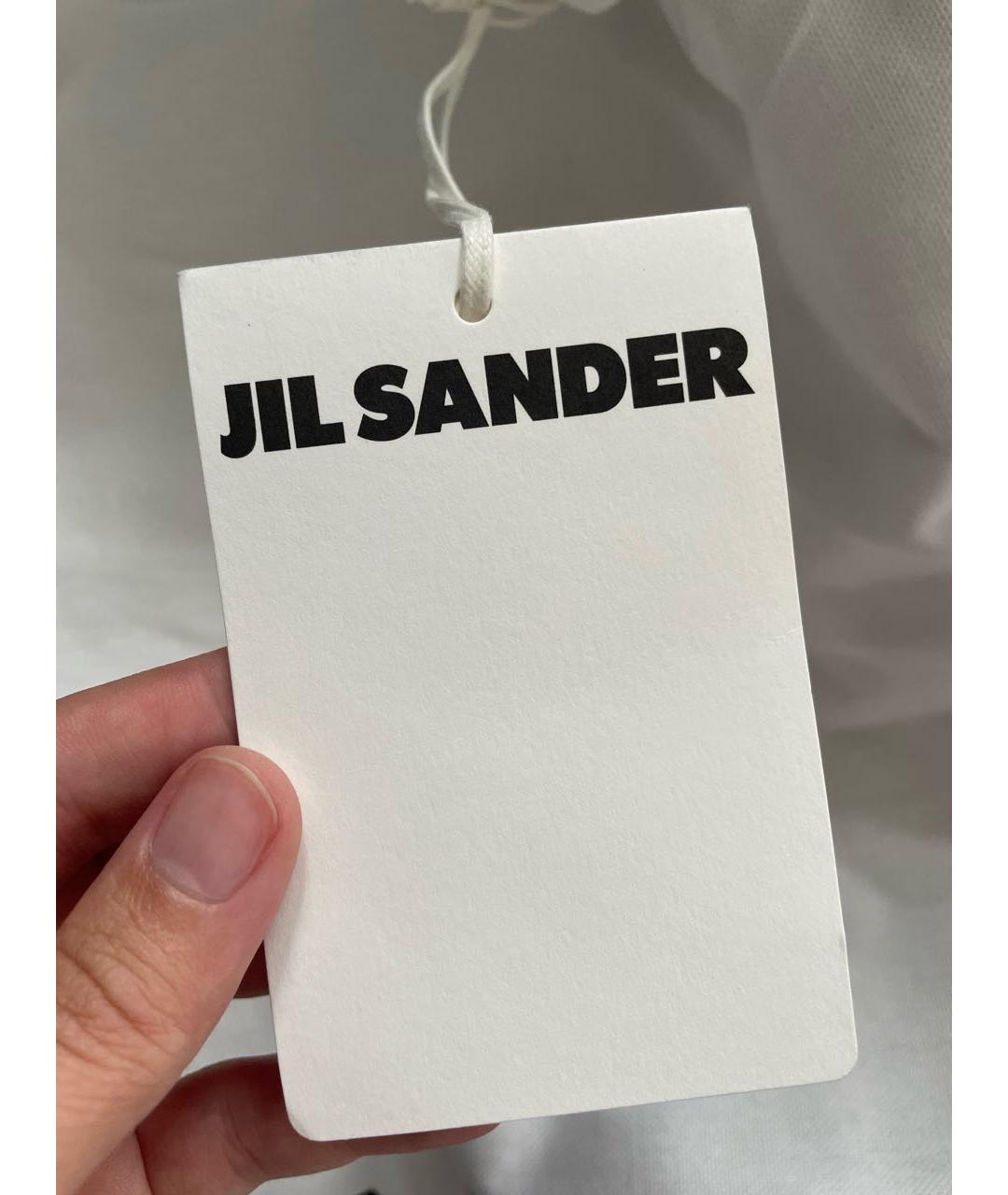 JIL SANDER Бежевая льняная сумка тоут, фото 6