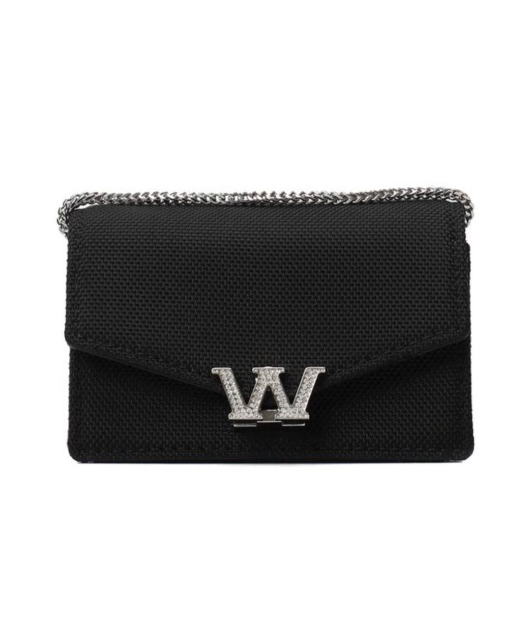 ALEXANDER WANG Черная кожаная сумка через плечо, фото 1