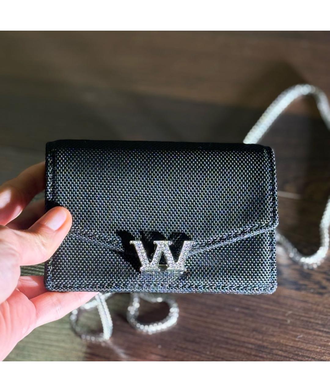 ALEXANDER WANG Черная кожаная сумка через плечо, фото 3
