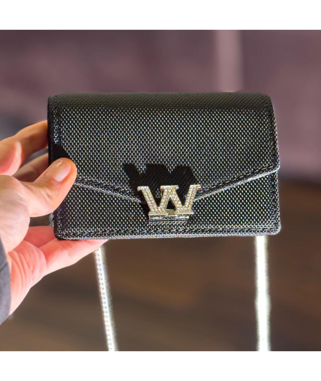 ALEXANDER WANG Черная кожаная сумка через плечо, фото 4