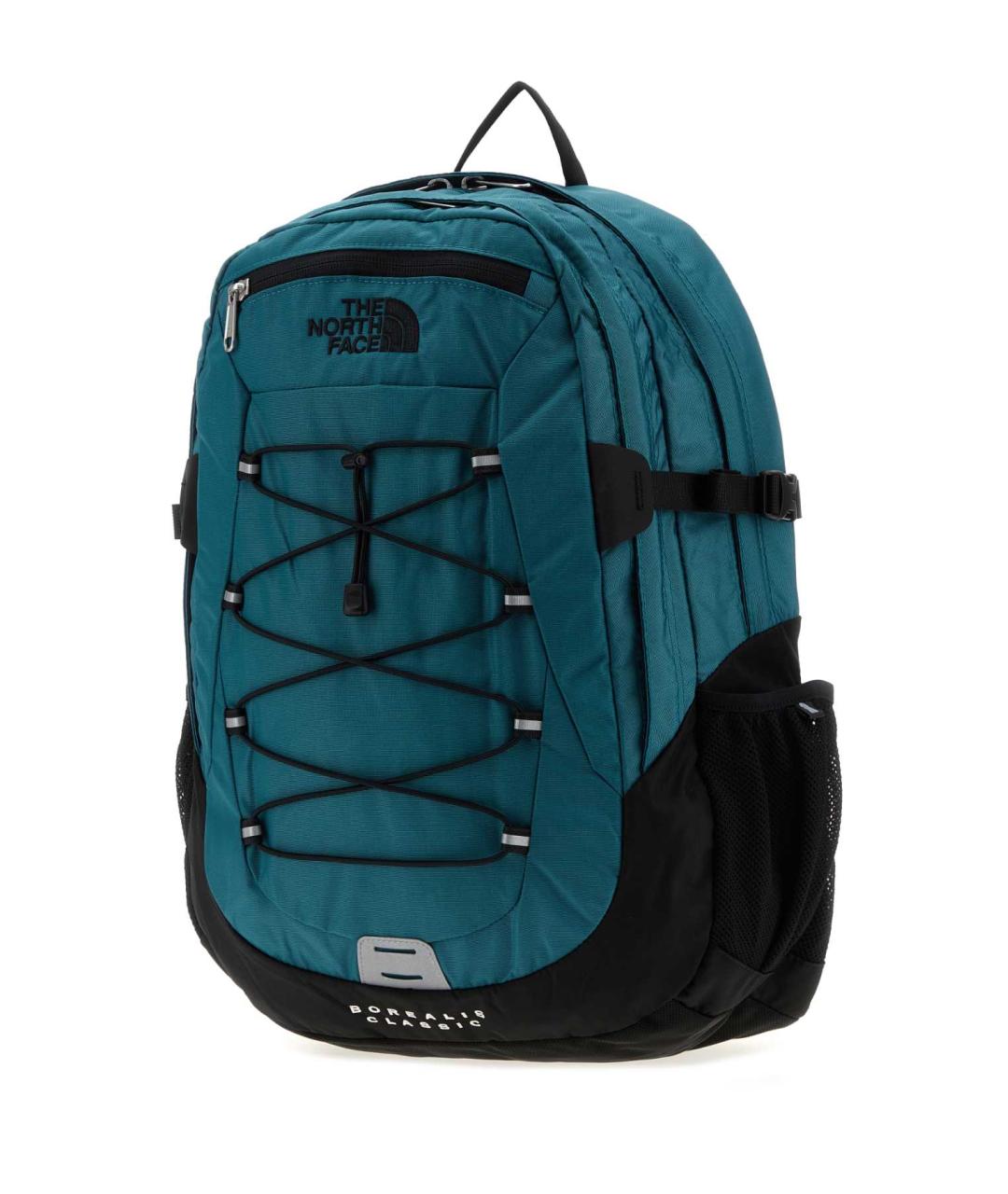 THE NORTH FACE Бирюзовый синтетический рюкзак, фото 2