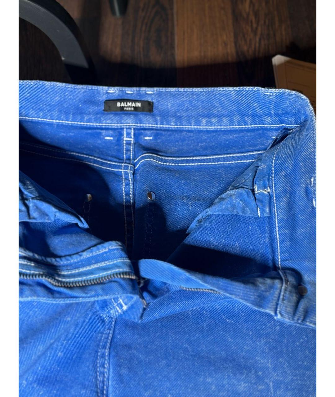 BALMAIN Синие джинсы слим, фото 3