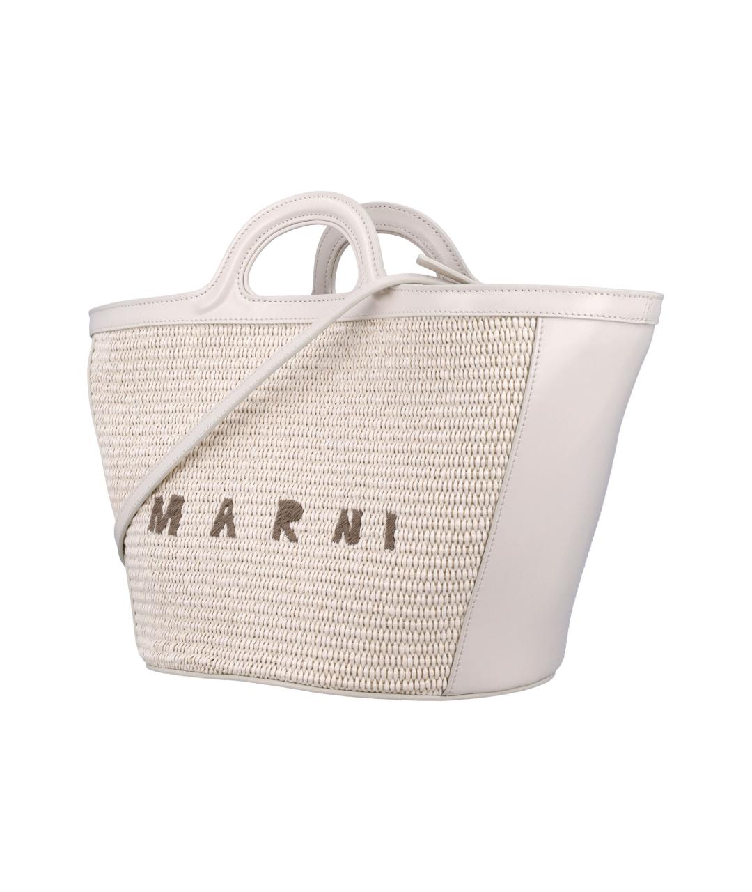 MARNI Бежевая сумка тоут, фото 3