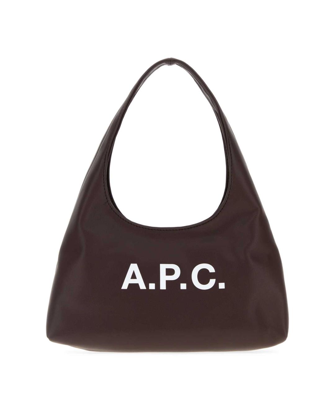 A.P.C. Коричневая сумка через плечо, фото 1