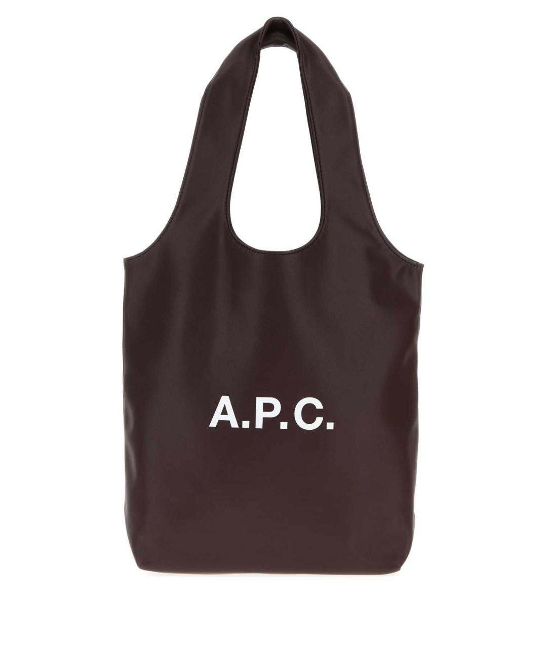 A.P.C. Коричневая сумка тоут, фото 1