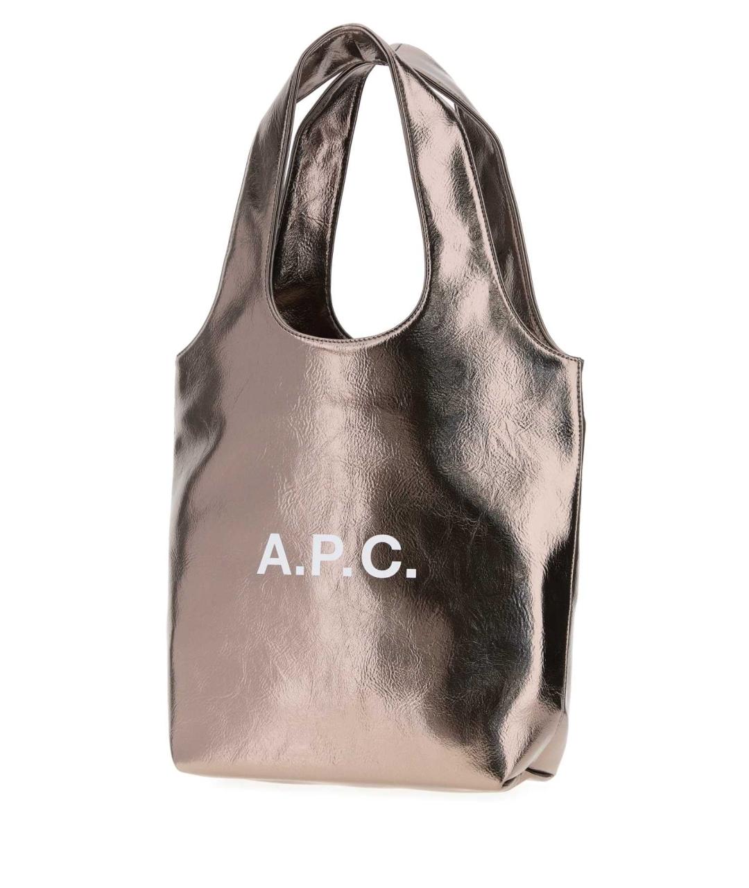 A.P.C. Золотая сумка тоут, фото 2