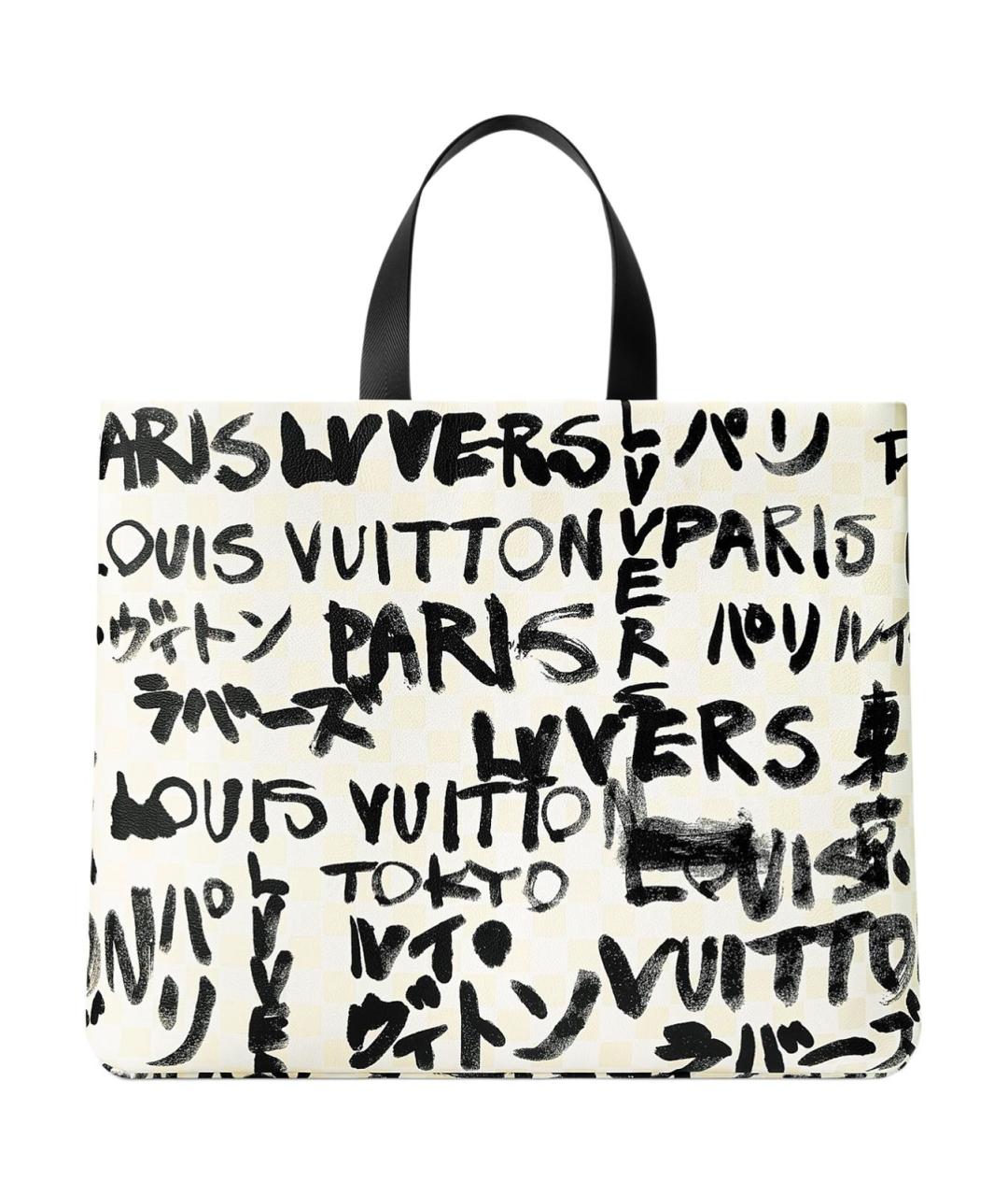 LOUIS VUITTON Белая сумка с короткими ручками, фото 3