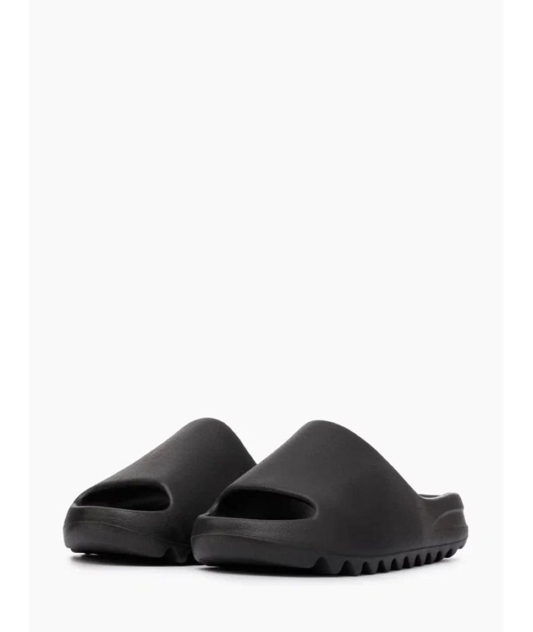 ADIDAS YEEZY Черные резиновые шлепанцы, фото 2