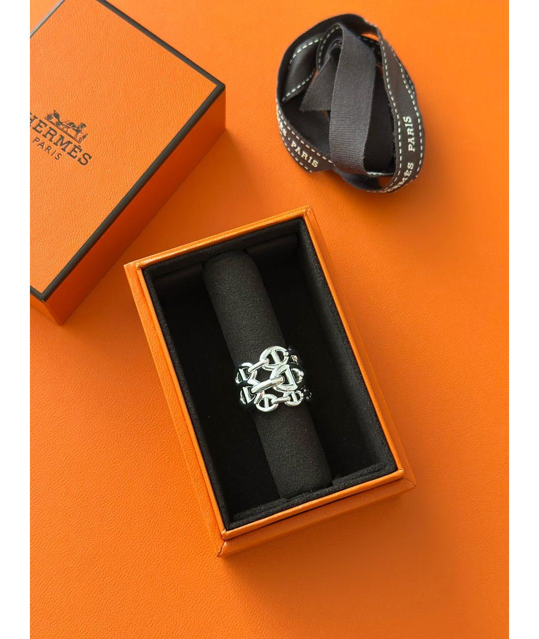 HERMES Серебряное серебряное кольцо, фото 2