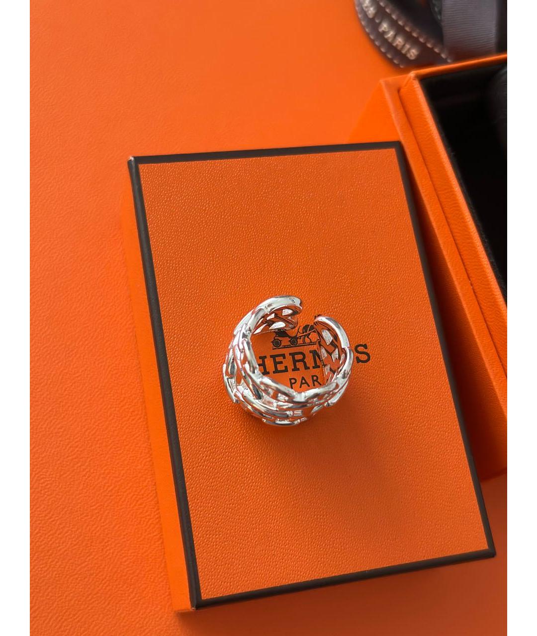 HERMES Серебряное серебряное кольцо, фото 3