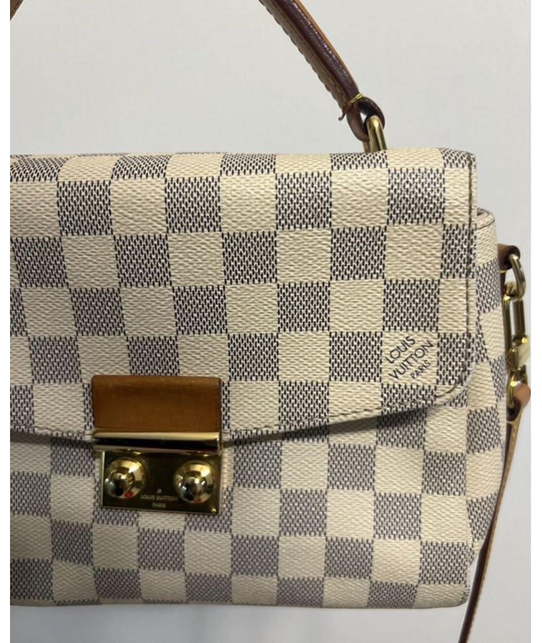 LOUIS VUITTON Бежевая кожаная сумка с короткими ручками, фото 2