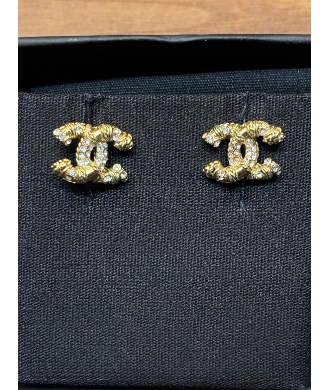 CHANEL Золотые серьги, фото 2