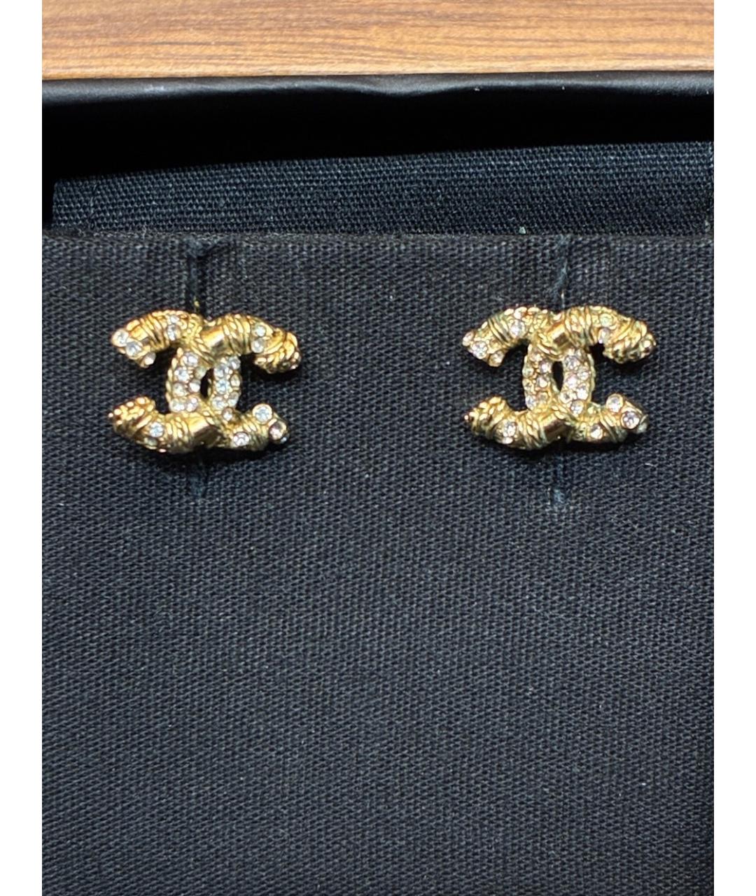 CHANEL Золотые серьги, фото 3