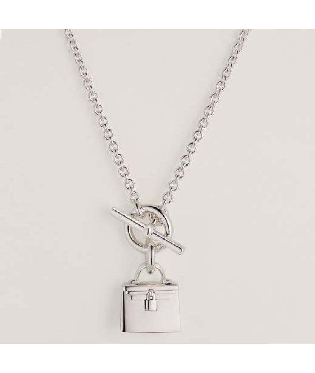 HERMES Серебряное серебряное колье, фото 5